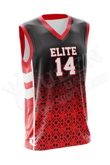 Sublimated Basketball Jersey - Elite style