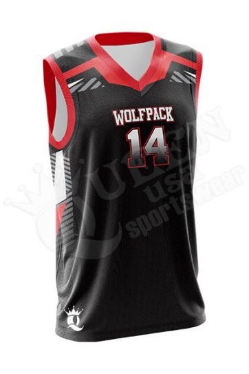 Sublimated Basketball Jersey - Wolfpack style