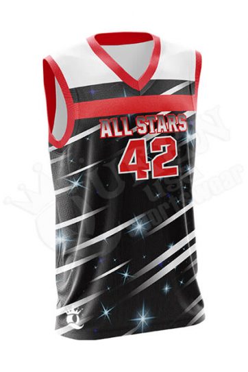 Sublimated Basketball Jersey - Blue Devils style