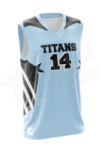 Sublimated Basketball Jersey - Blue Devils style