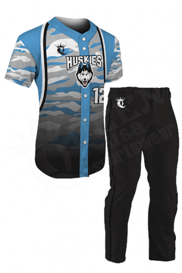 Custom Baseball Uniform - Mustangs Style