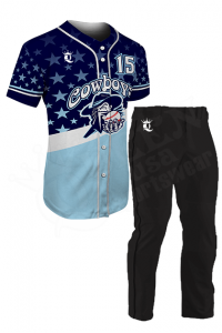 Custom Baseball Uniform - Mustangs Style