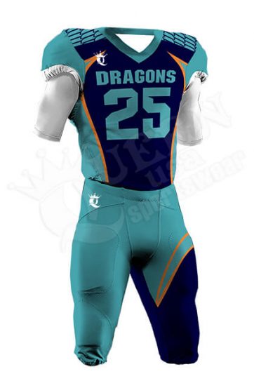 Sublimated Football Uniform - Patriots Style