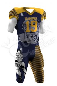 Sublimated Football Uniform - Bulldog Style