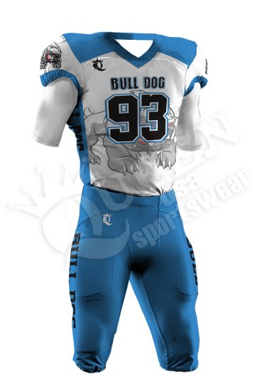 Sublimated Football Uniform - Bulldog Style