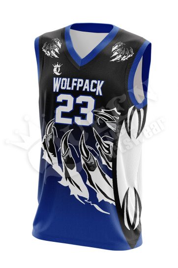 Sublimated Basketball Jersey - Wolfpack style