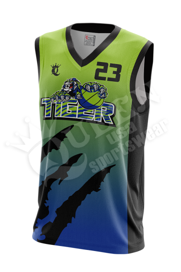 Sublimated Basketball Jersey - Hustle style